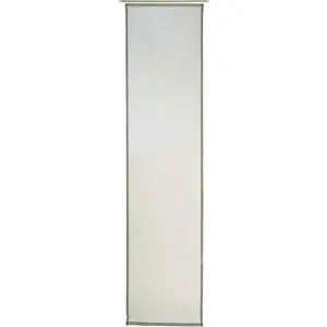 Занавеска Sambia на панельных каретках, 1 шт., размеры ВxШ: 245x60 см, однотонный вуаль, включая монтажные аксессуары Gözze, серебристый