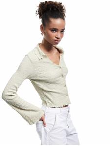 Футболка LS зеленого цвета KOTON