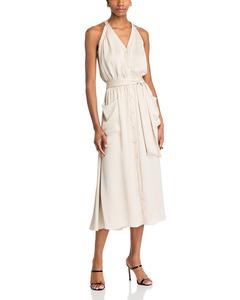 Платье миди Amelia с поясом Ramy Brook, коричневый/бежевый