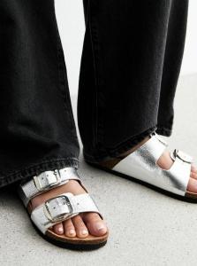 Сандалии BUCKED STRAP New Look, серый