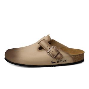 BECK Резиновые подошвы закрытые тапочки унисекс хаки, цвет Khaki