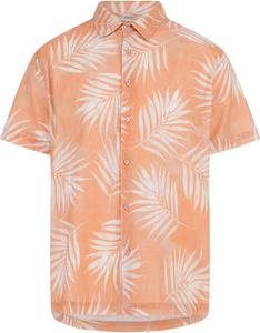 Мужская короткая рубашка с коротким рукавом Slub Textured Palm GUESS, Textured Palm Primer Pink