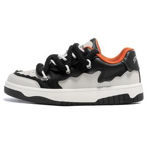 City camel Низкие скейтерские кроссовки унисекс бело-черные, цвет White Black