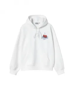 Белая хлопковая толстовка с логотипом Carhartt Wip, белый