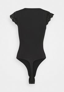 Футболка с принтом Pctatianna Bodystocking Pieces, черная