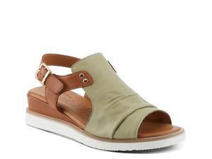 Сандалии Spring Step Locals Wedge Sandal, темно-зеленый