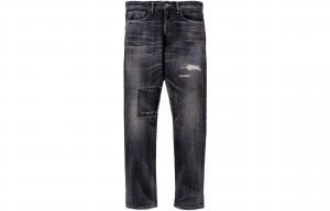 Джинсы с эффектом поношенности NEIGHBORHOOD, черный