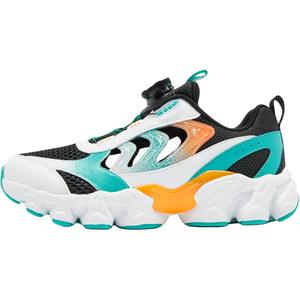 Детские сандалии с низким верхом, устойчивые к ударам и износу, для подростков QIAODAN, белый/зеленый/черный