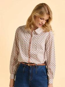 Классическая блуза Tarja с абстрактным принтом из хлопка Brakeburn