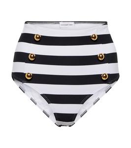 Плавки-бикини Ally с высокой талией Alexandra Miro, Mono Stripe