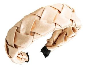 Ecarla, Плетеная декоративная лента для волос 04 кремовый