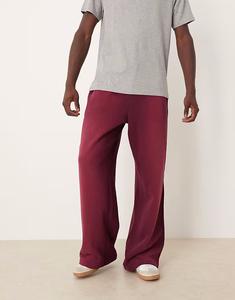 Спортивные брюки Super Baggy бордового цвета Cotton On