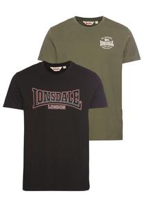 Рубашка LONSDALE, цвет Green/Black