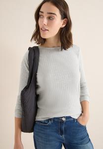 Топ Cecil Long sleeved top, Grau/Mottled Light Grey