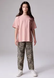 Футболка с принтом crew Smallsaints, Mid Pink