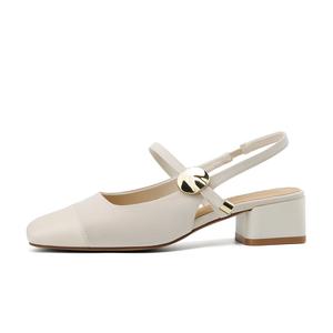 Туфли на высоком каблуке 4,5 см, женские KEKAFU, Beige