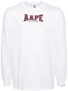 Лонгслив с логотипом AAPE BY *A BATHING APE, белый