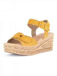 Сандалии на плоской подошве Gabor, желтый