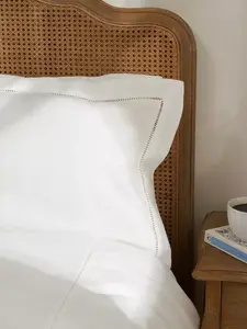 Постельное белье Truly 100% Linen Ladder Easy Care, белый