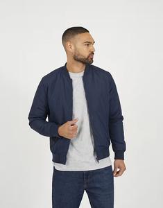 Куртка-бомбер без воротника на молнии в темно-синем цвете Brave Soul