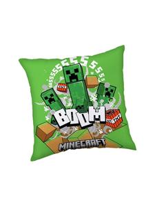 Подушка 40x40 см - украшение Creeper Boom для геймеров  Minecraft
