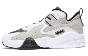 Легкие высокие кроссовки для скейтбординга мужские бело-серые QIAODAN, Jordan White/Pumice