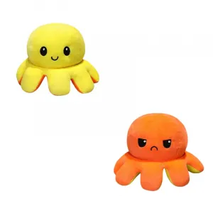Обратимый плюшевый осьминог, высота 20см/30см/40см GUAIGUAIXIONG, желтый