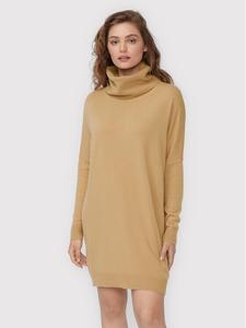 Трикотажное платье обычного кроя Kontatto, бежевый