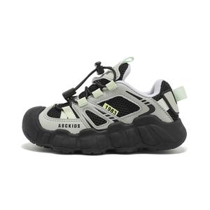 Нескользящие, легкие, амортизирующие, низкие, повседневные кроссовки для детей ABC KIDS, черный/зеленый