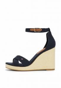 Босоножки на танкетке Espadrilles Tommy Hilfiger, темно-синий