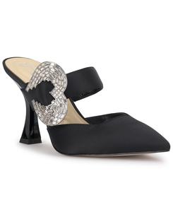 Женские туфли-лодочки Favica с пряжкой в форме сердца Jessica Simpson, Black Satin