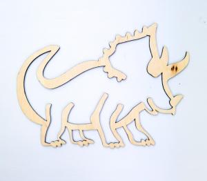 Креативные динозавры, трассировка, три динозавра Inna marka