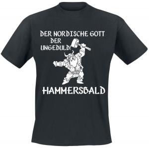 Футболка Sprüche Der nordische Gott der Ungeduld! Hammersbald, черный