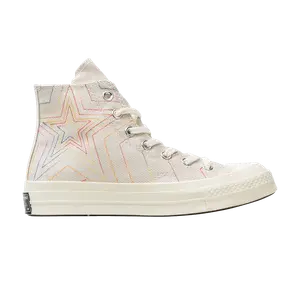 Кроссовки Converse Chuck 70 High 'Exploding Star', белый