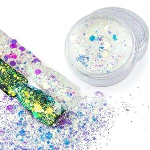 Фантастический эффект для декорирования гибридных лаков, УФ-гелей и акрила 1г Bling Bling Effect 10 -, AllePaznokcie