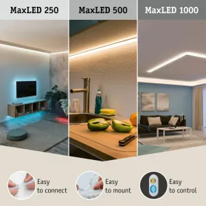 Светодиодная лента MaxLED 1000 LED Strip теплый белый базовый набор Paulmann, серебристый