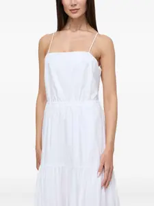 Многоярусное платье на бретелях-спагетти IVY OAK, белый
