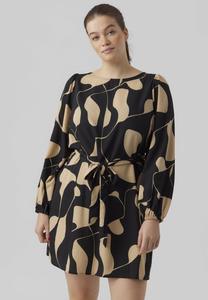 Платье летнее Vmlydia Short Dress Vero Moda Curve, черный