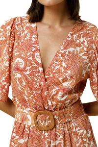 Коралловое платье макси Rylen Lusana, коралл