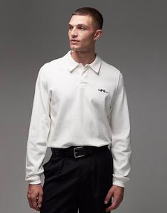 Поло с длинными рукавами и логотипом Paul Smith белого цвета Ps Paul Smith