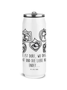 Mr. & Mrs. Panda Бутылка для напитков с изображением семейства ежей и надписью белого цвета