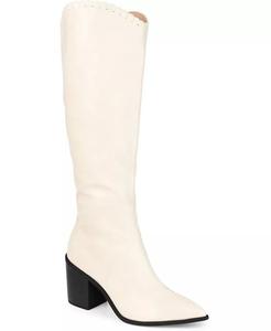 Женские сапоги Daria Extra Wide Calf Western Journee Collection, слоновая кость/кремовый