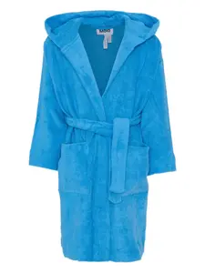 Халат с капюшоном и поясом Molo, синий