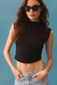 Топ трикотажный Reformation Lindy, черный