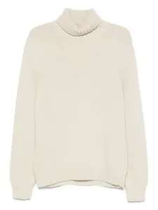 Свитер с высоким воротником Fedeli, бежевый