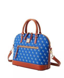 Женская сумка-саквояж Kansas City Royals Signature с выпуклой молнией Dooney & Bourke