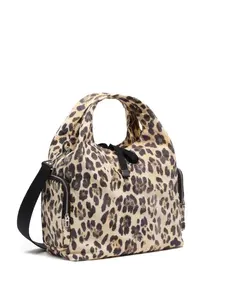 Сумка-тоут с леопардовым принтом Bimba y Lola, коричневый