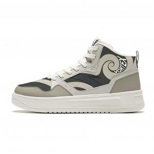 Износостойкие, легкие и дышащие высокие скейтбордистские кроссовки для мужчин Anta, белый