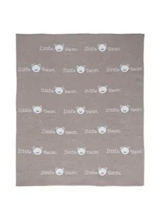 Одеяло с принтом Little Bear, коричневый