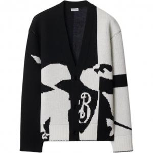 Burberry Трикотажный свитер мужской черный